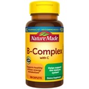 Natural Made B Complexo Com Vitamina C, Suplemento dietético para suporte do sistema imunológico, 100 Caplets, 100 Dia Fornecimento
