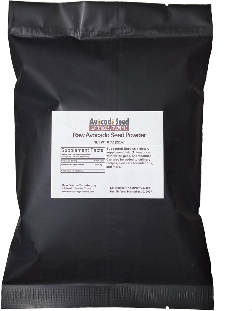 Granulas Raw Abacate Seed 8 Onças - Antioxidantes, Fiber, Colesterol, Saúde do Coração, Cuidados de Pele Feitos em EUA-Original Fabricante