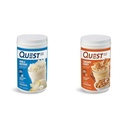 Quest Nutrition Vanilla Milkshake Protein Powder, 24g de proteína, 1g de açúcar, 1,6 libras, 23 Servings & Cannamon Crunch Protein Powder, 20g Protein, 2g de carboidratos líquidos, 1g de açúcar, Baixo carboidrato