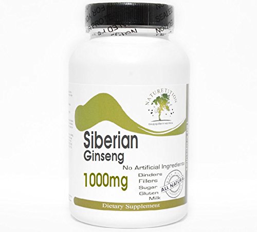 Ginseng siberiano 1000mg ~ 100 Cápsulas - Sem aditivos ~ Suplementos de natureza