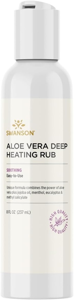 Swanson Aloe Vera Esfregadura Deep Heating 8 fl Ounce (237 ml) Gel