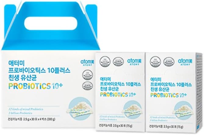 Produto de saúde coreano Probióticos10+ para mulheres e homens para ajudar a manter boa flora 300g (2,5gx120) - Comer 1pack por dia