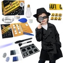 Spy Kit para crianças Detetive Outfit digital brinquedos presentes para 5 6 7 8 9 10 11 anos idade meninos meninas investigação papel jogar vestir-se traje ciência educacional secreto Finger Print Identificação