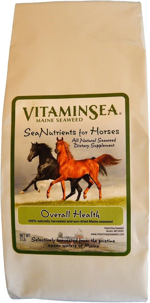 VITAMINSEA Kelp de cavalo suplemento de algas secas Todos os nutrientes dietéticos naturais para cavalos