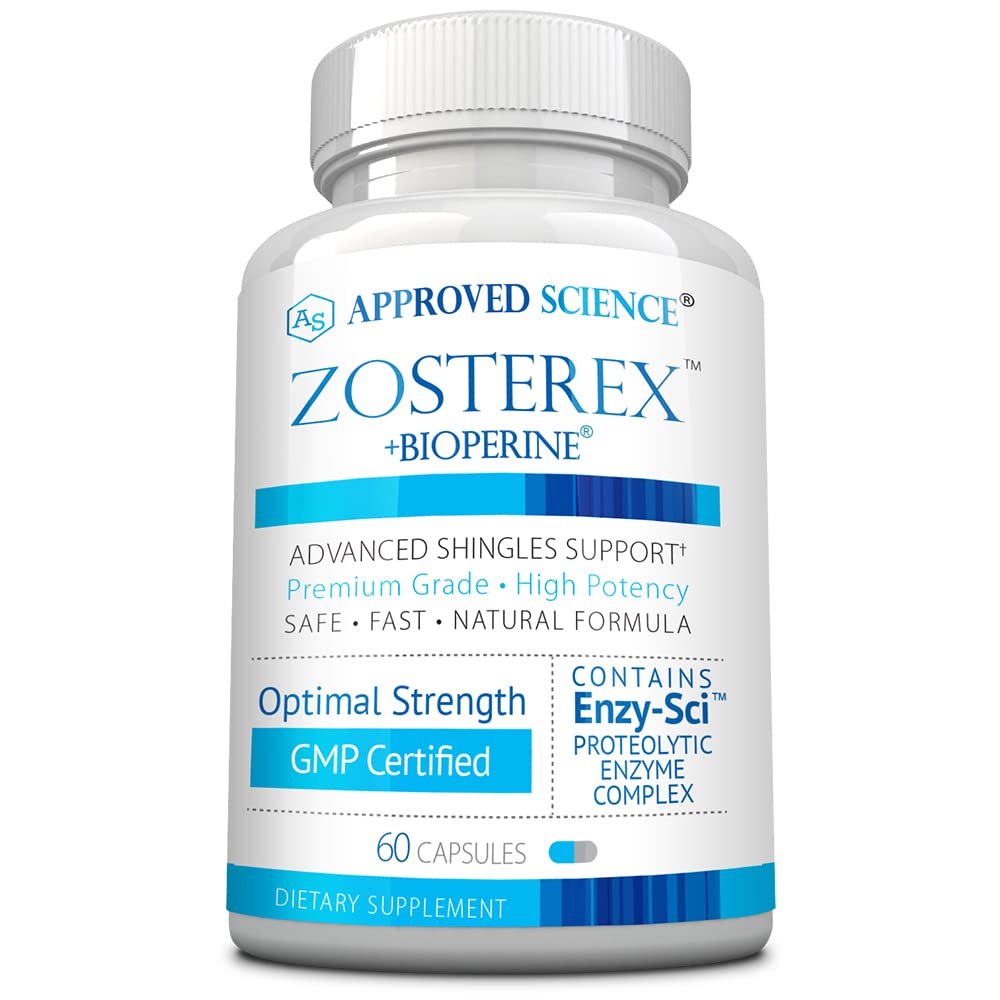 Zosterex ciência aprovada - Extra-força L-Lysine 1000mg, Complexo de vitamina B, Zinco - Immune Suporte e tratamento de feridas frias - 60 Cápsulas Vegan - 1 garrafa