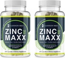 suplementos de zinco - Imunidade + Pele + Saúde Reprodutiva Minerais - Zinco Quelato Imune Booster para Crianças e Adultos (2 Pack, Zinc MAXX)