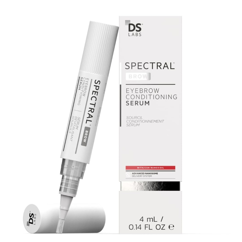 DS Labs Spectral. Soro de Condicionamento de Sobrancelha BROW - Suporta Fuller, Thicker, Looking Brows, com Nanoxidil, Retinol & Ácido Hialurônico, Paraben Free, Sulfate Free, Cruelty Free
