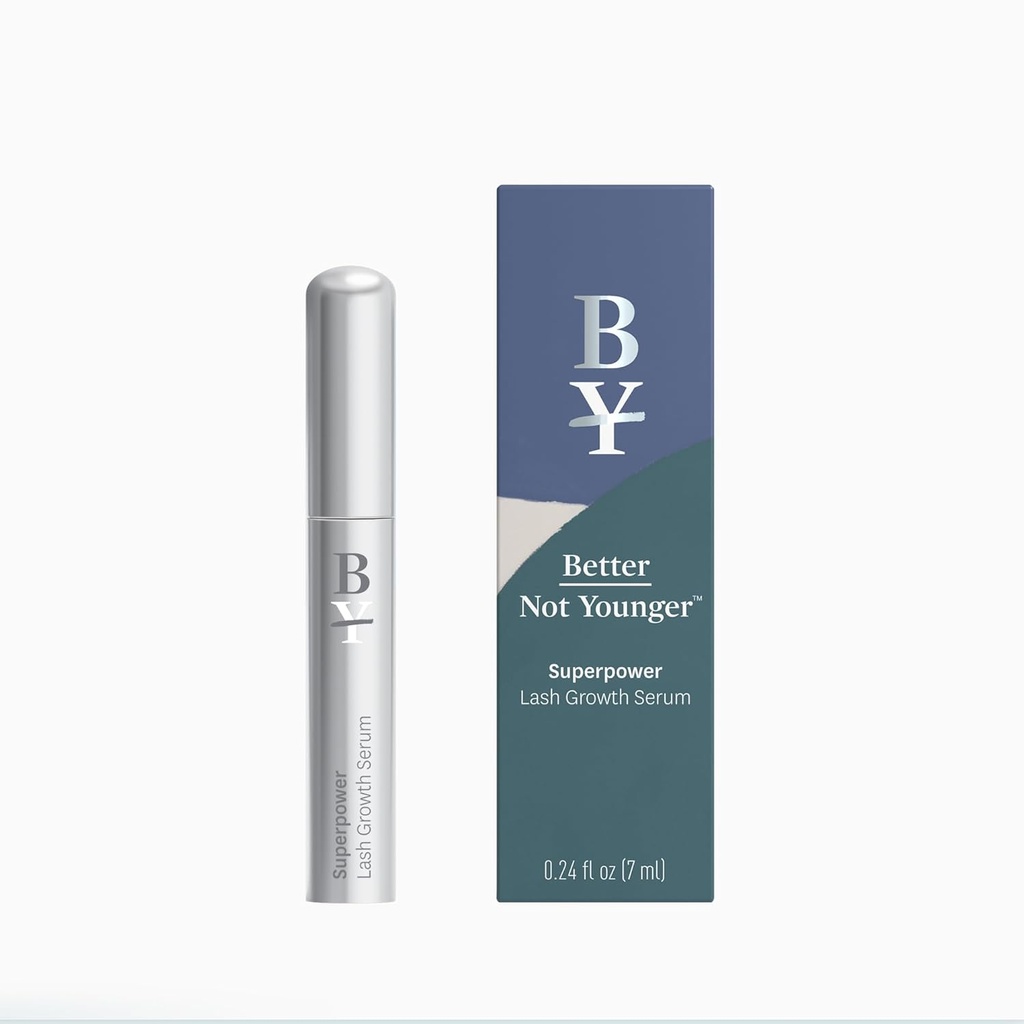 Melhor Não Mais Jovem Superpoder Lash Serum (7ml) Lash Condicionador com Peptídeos, Vitaminas & Nutrientes - Melhorar o soro para pestanas mais grossas, mais completas e mais longas - Cruelty-Free