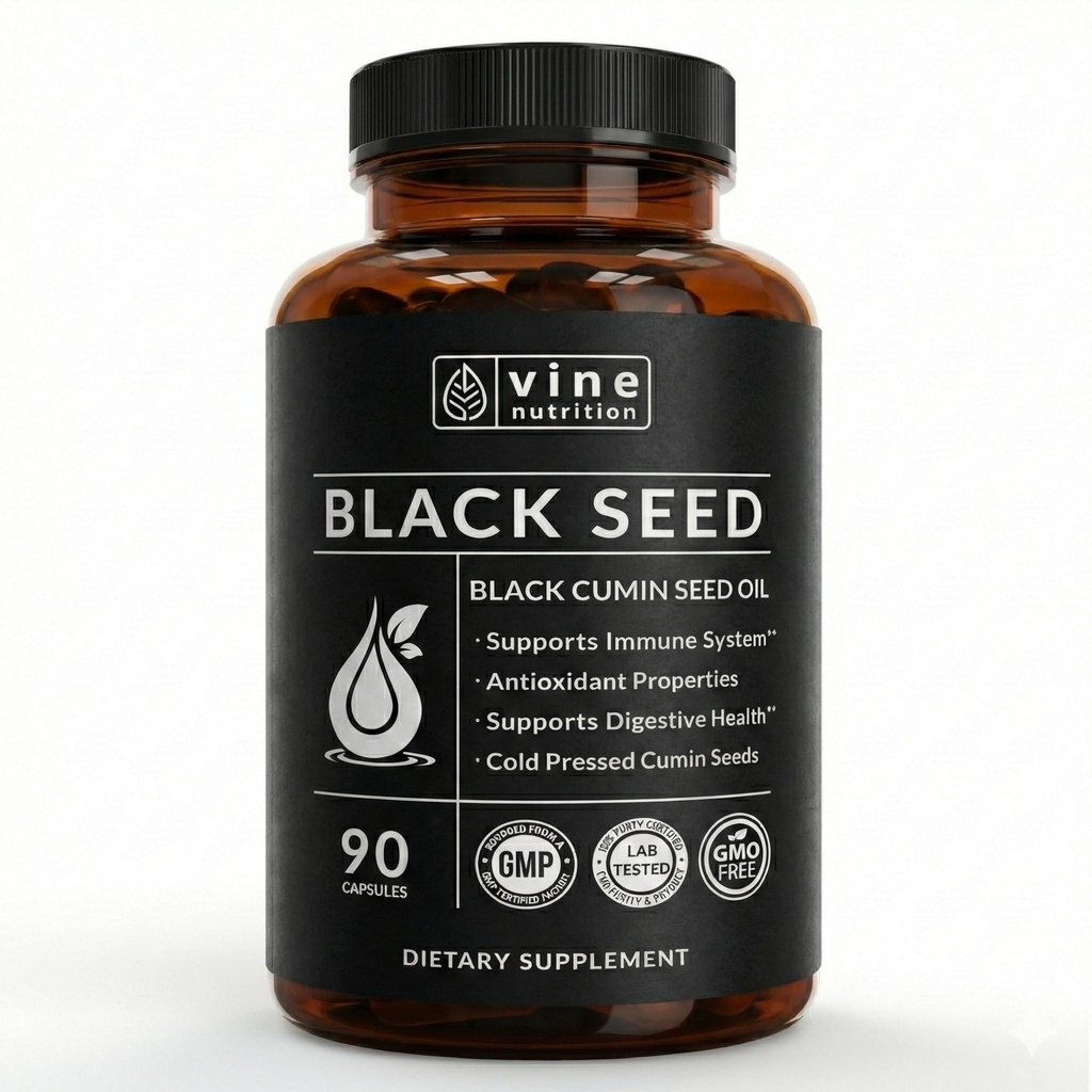 Cápsulas de óleo de semente preta - Nigella Sativa - Imune Supplement Suplemento Geles macios - Antioxidante frio prensado Pills Vegetarian Black Cumin - 500 miligramas Made in the USA