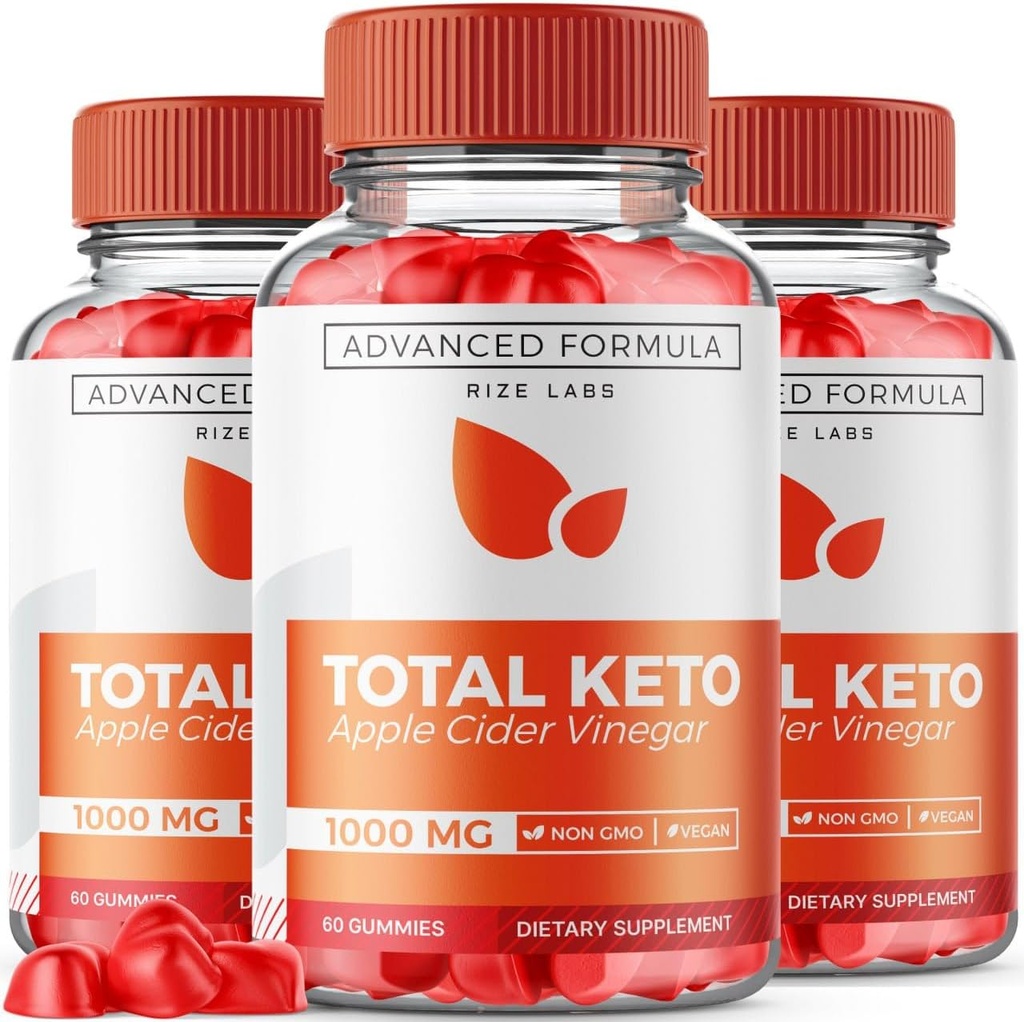 Rize labs (Pack of 3 Total Keto Gummies for Advanced Weight Loss, Keto Supplement to Lose Belly Fat, Gummy Reviews, Maximum Strength Formula, Gomitas (180 Gummies)