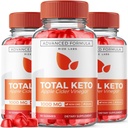 Rize labs (Pack of 3 Total Keto Gummies for Advanced Weight Loss, Keto Supplement to Lose Belly Fat, Gummy Reviews, Maximum Strength Formula, Gomitas (180 Gummies)