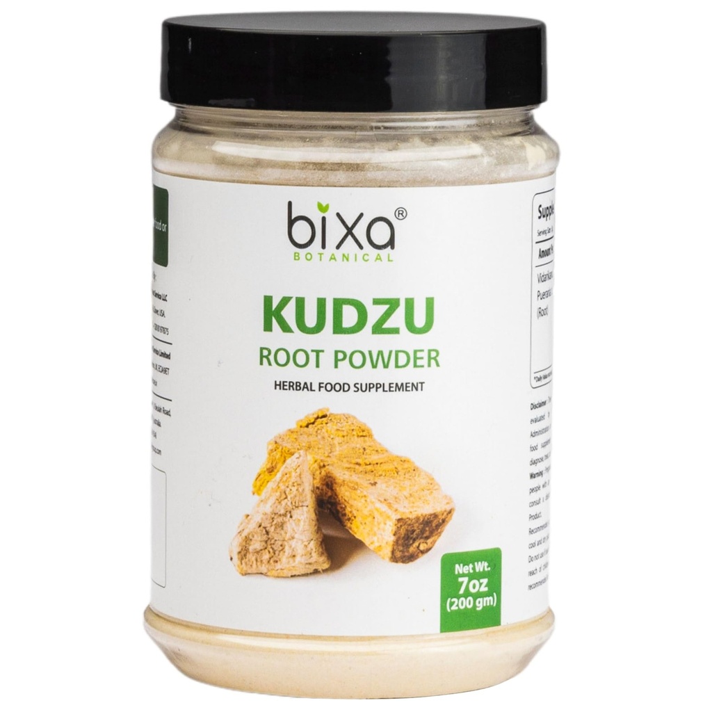 bixa BOTÂNICA Índia Kudzu Root Powder (Pueraria tuberosa/Vidarikand) Suplemento de ervas naturais ayurvédicas - 7 Oz (200g)