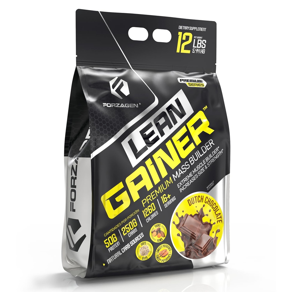 Forzagen Lean Gainer Premium Mass Builder . Massa Gainer Protein Powder para homens e mulheres . Alta proteína calórica, ganho de peso, massa, Suplemento de edifício muscular .