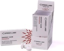 Laboratórios de velocidade Canela Natural Cafeína Energia Gum 25mg Cafeína, Taurina, B Vitaminas por Peça, 48 Peças (6 Embalagens de 8) Livre de Açúcar, Calorias Zero, Naturalmente Adoçado, Sem glúten
