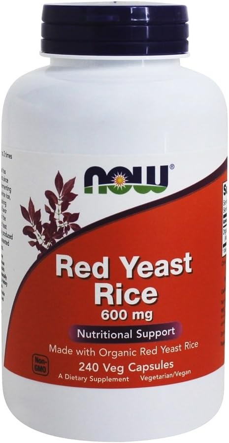 Rice de fermento vermelho 600 mg, 240 Vcaps, AGORA Alimentos