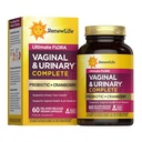 Renovar a vida Bem-Estar das Mulheres Vaginal e Urinário Probiótico e Suplemento de Amora, Suplemento Probiótico para pH Balance para Mulheres, Saúde Digestiva, Leite, Soja e Sem Glúten, 3,5 bilhões UFC 60 Ct