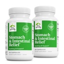 Terry Naturalmente Estômago e alívio intestinal - Suplemento para Ajuda Saúde Digestiva e revestimento intestinal - Aids contra desconforto digestivo ocasional para acalmar o estômago - 60 cápsulas (2 pacote)