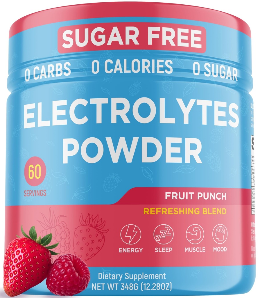 Keto Vitals Keto Electrolytes Powder Keto-Friendly Eletrolytes com potássio, magnésio, sódio, cálcio, eletrólitos de açúcar grátis