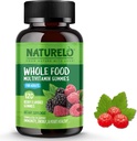 NATURello alimentos inteiros chicletes de vitamina para adultos - mastigado Gummy Multivitamin para homens e mulheres - 120 Vegan chicletes
