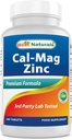 #1 CAL MAG ZINC by Best Naturals - Essential Mineral Complex - Fabricado em uma instalação certificada GMP baseada nos EUA e terceiro partido testado para a pureza. Garantido!!, 180 Comprimidos