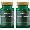 Swanson Vision Defense Antioxidant Vision Health Supplement Lutein Zeaxantina Astaxantina Brócolis Extract Bilberry Extract 60 Softgels Sgels (2 Pack)