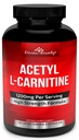 Cápsulas Divinas Acetil L-Carnitina 1200mg Por Serviço - L Carnitina Suplemento 120 Cápsulas Vegetarianas
