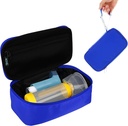 Beautyflier Travel Carrying Case para Nebulizador Portátil, Inhaler Spacer para Crianças e Adultos, Inhaler Holder Asthma Carrying Bag com Mesh Pocket para Medicina e Outros Essenciais, Azul (apenas caso)