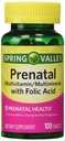 Primavera Vale - Pré-natal, Multivitamina, Multimineral, 100 Comprimidos w. Ácido Fólico