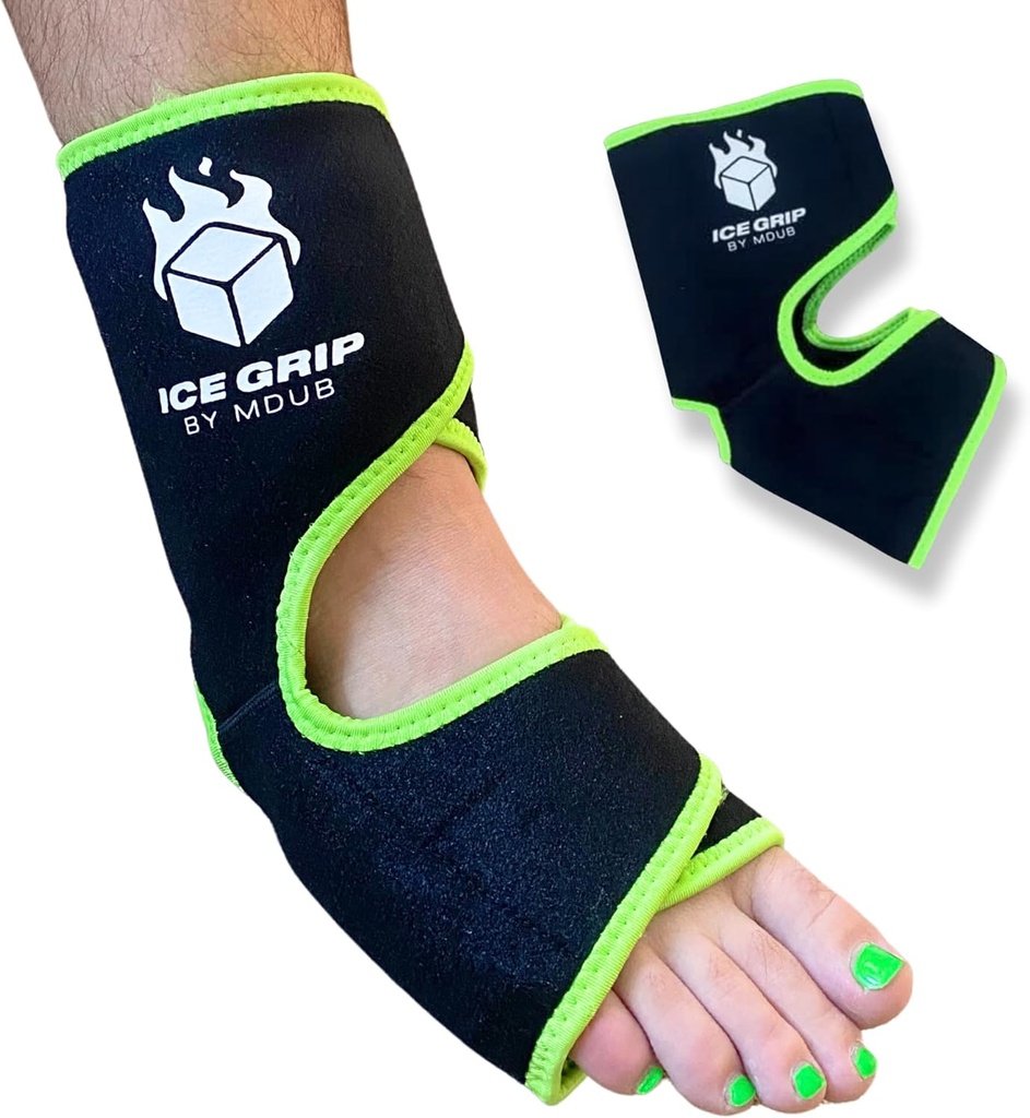 Foot Ankle Hot & Cold Ice Wrap Post Surgery Compressão Reutilizável Gel Pack para Lesão Flexível para Inflamação, Pós-cirurgia, Tornozelo, Pé, Futebol, Basquetebol, Terapia de alívio de recuperação