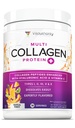 Multi colagénio Peptídeos Pó para Mulheres - Pó de colagénio aromatizado hidrolisado para Mulheres com Tipos I II III V & X Vitamina C & Ácido Hialurónico para Pele e unhas do cabelo (Tropical Punch) - 30 Servings