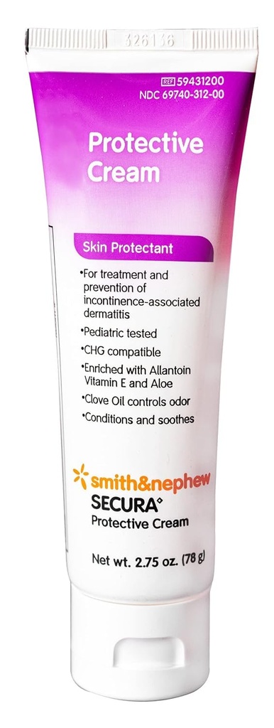 Smith & Sobrinho protetor de pele Secura 2.75 oz. Creme de tubo (# 59431200, vendido por peça)