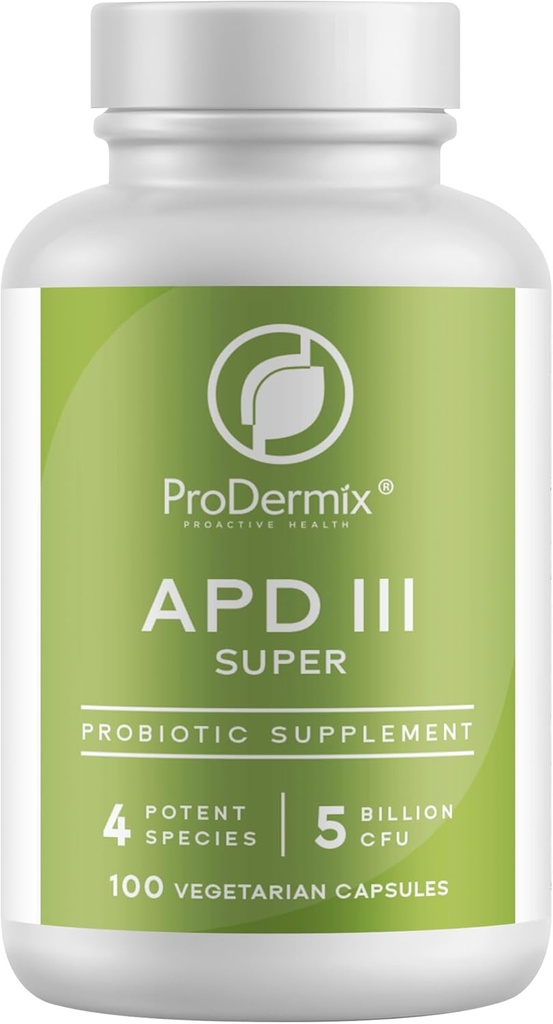 Kosher APD III Suplemento Probiótico, Suporta Obstipação Ocasional, Diarreia, Gás & Bloating, 5 bilhões de UFC Manutenção 100 Cápsulas Vegetarianas