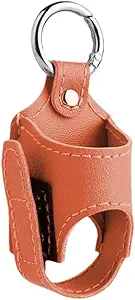 2pcs Portable Asthma Inhaler Holder, leve PU Couro Protective Travel Handy Asthma Inhaler Case for Adults and Kids,Holder Only (Laranja)