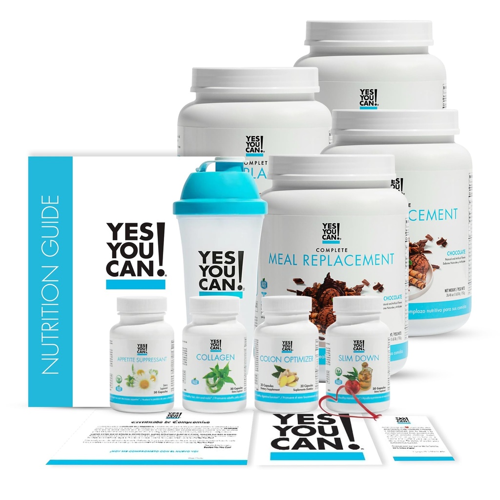Sim, podes! Transform Kit Substituição completa de refeições - contém Shake de pó de substituição de refeições e suplementos de substituição de refeições naturais, Nutricional saudável substituição de refeições (chocolate - 60 Servings)