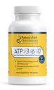 Nutricionais pesquisados ATP 360 - Suplementos mitocondriais para apoiar Membranas de Ciclo Energético Inteiro e Células - Suplementos ATP clinicamente pesquisados, CoQ10 de Alta Dose, Ácido R-Lipoico & PQQ, 90 Cápsulas