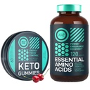 WILD FUEL Essential Amino Acid Supplement e Keto Candy MCT Oil Keto Gummies Energia, Energia e Pacote de Recuperação