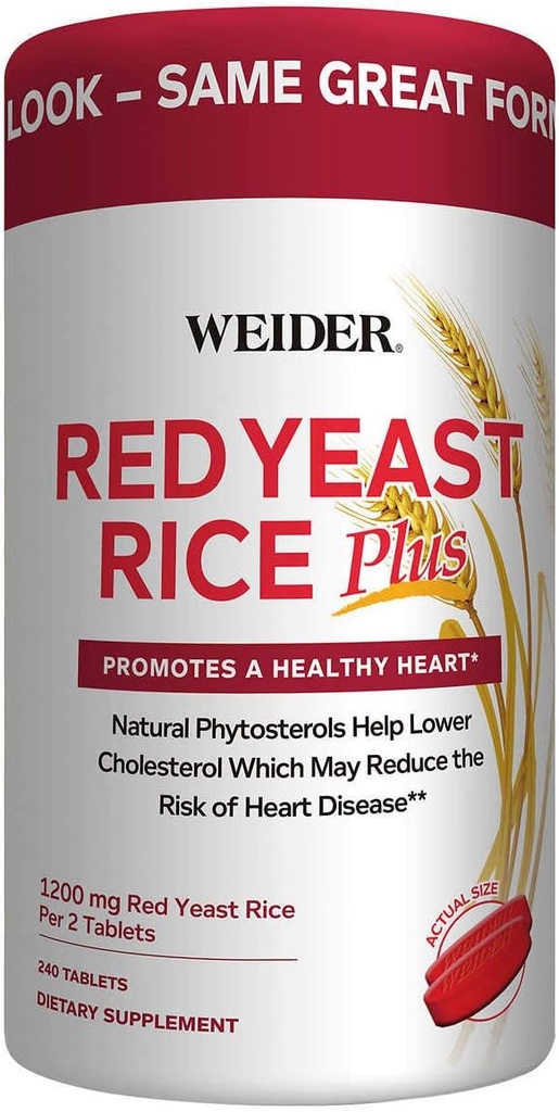 Weider Red Levess Rice Plus 1200 mg, 240 comprimidos