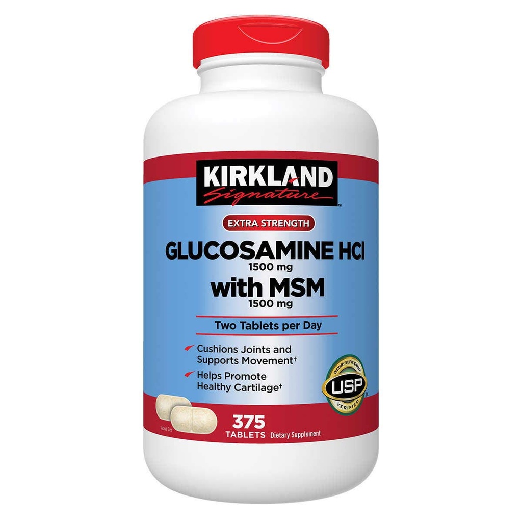Kirkland Assinatura Glucosamina com HSH, 375 Comprimidos