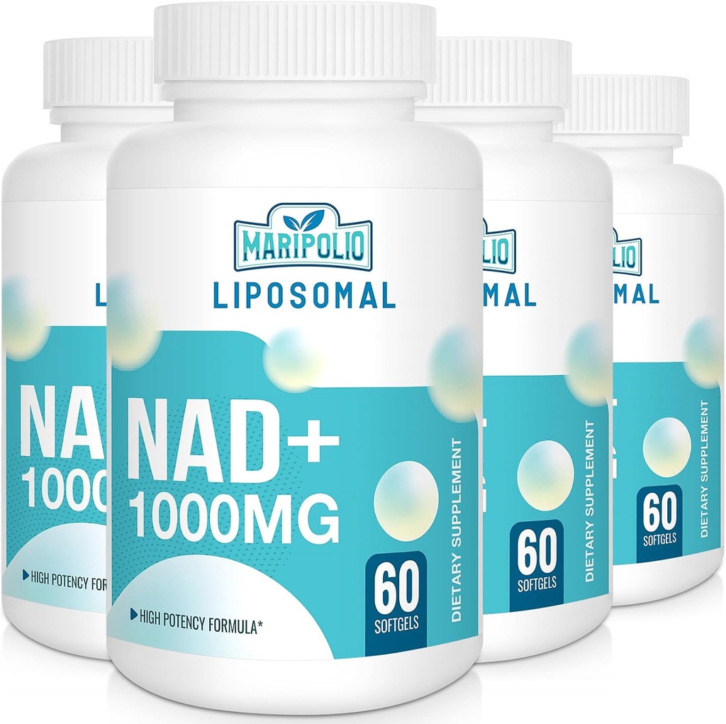 NAD+ lipossomal Suplemento 1000 mg . É o maior NAD Pontecy , Max Absorção , Puro NAD Suplemento , Reparo de Energia e DNA, Envelhecimento Defesa, Função Cérebro , 240 Softgels