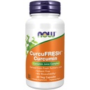 Now Foods Supplements, CurcuFRESHTM Curcumin, Derivado de suco de açafrão fresco, Complexo de suco de alcaparra, 60 cápsulas de Veg