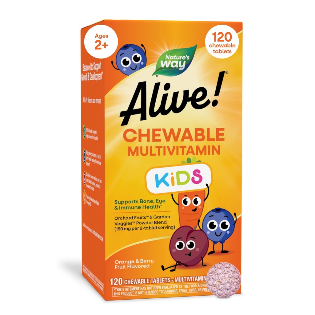 Vivo! Multi-Vitamina Mastigável - 120 Comprimidos Mastigáveis pela Natureza