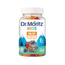 DR. MORITZ Kids Multivitamin Gummies 14 Vitaminas Essenciais Suplemento Diário para Idades 2+ Vitamina ACDE Vegetarian B6 B12 Zinc Biotin Gummy Multivitamins para Crianças- (60 Conde)