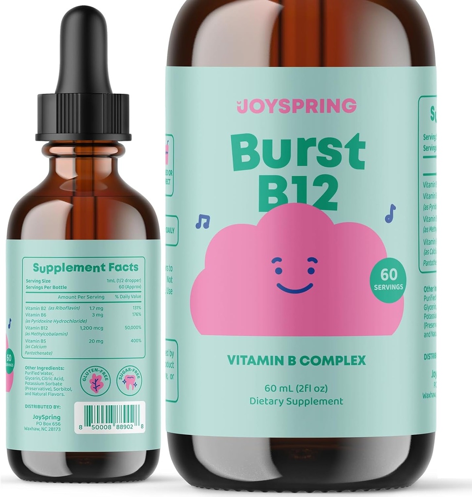 JoySpring Liquid B Complex - gotas de multivitamina para crianças - vitamina genial para crianças