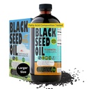 Premium Black Seed Oil Liquid 16 oz - Açúcar livre 3 meses de fornecimento Antioxidante Turco Black Cumin Seed Oil - 3X Thymoquinone Primeira imprensa fria Vegan, Halal, Sunnah doce