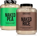 Pacote de proteína Vegan NAKED: 5LB Ervilha sem sabor e 5LB arroz orgânico
