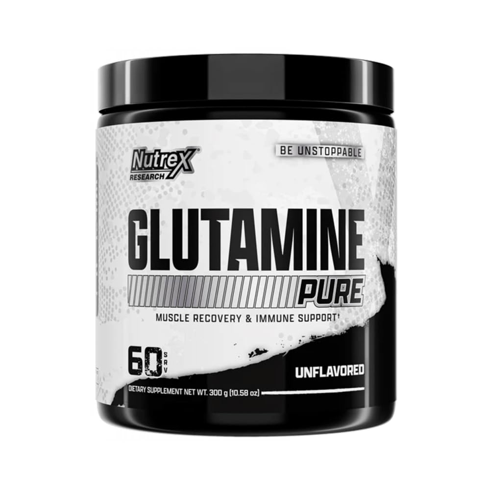 Nutrex Research L-Glutamina em pó Suplemento - 60 Serving - Puro sem sabor, não-GMO & Gluten Free .