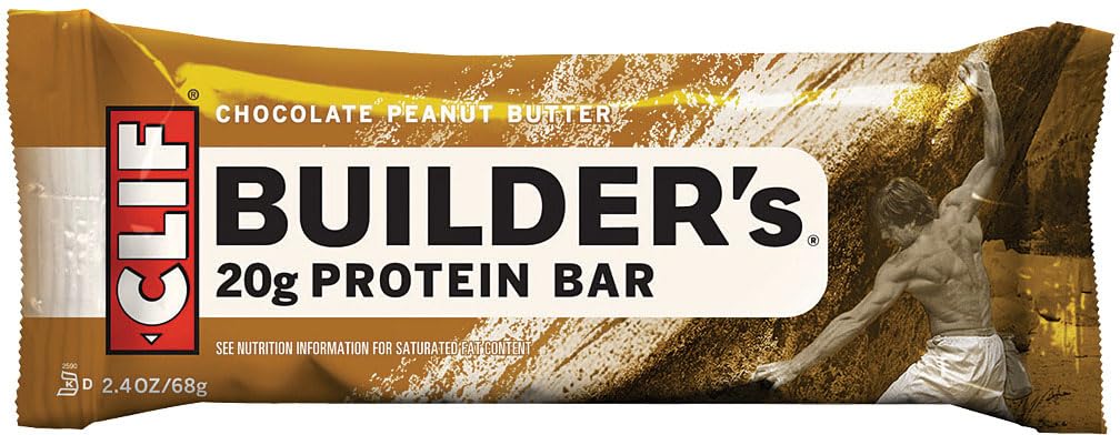 Clif, Bar Builders Chocolate Manteiga de amendoim, 2,4 onça
