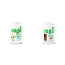 Vega Protein and Greens Protein Powder, Baunilha - 20g Planta Based Protein Plus Veggies, Vegan & Protein and Greens Protein Powder Chocolate (19 Servings) - 20g Planta Based Protein Plus