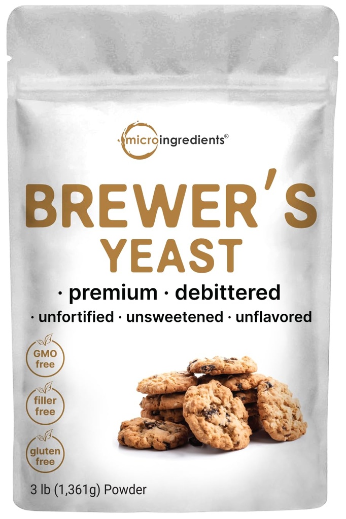 Brewers Levedura em pó para lactação, 3lbs (90 Servings) Brewers Debittered Levedura para o apoio da amamentação