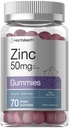 Horbäach Zinc 50mg □ 70 chicletes □ Misturado sabor de Berry □ Vegan, não-GMO e Gluten Free Formula